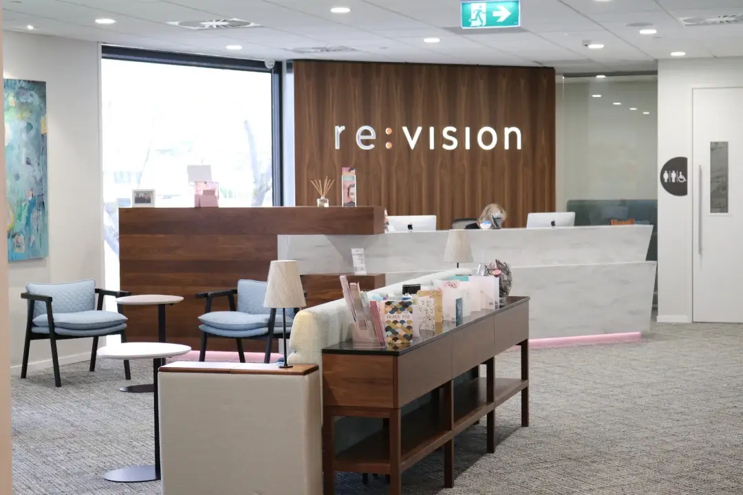 Re:Vision clinic reception in Mt Wellington, Auckland